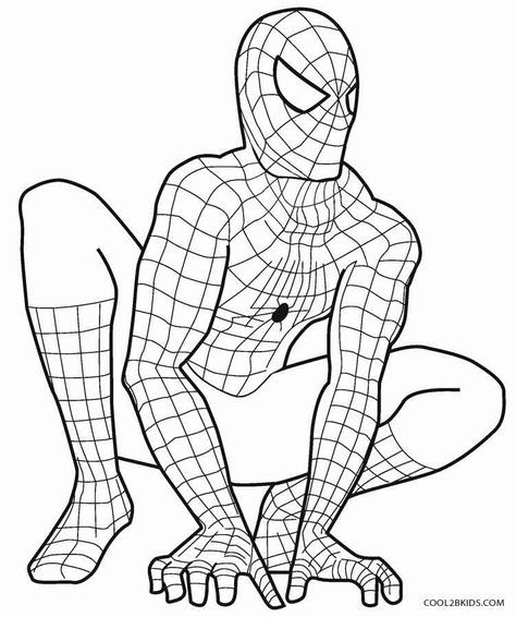 474x566 Printable Spiderman Coloring Pages For Kids