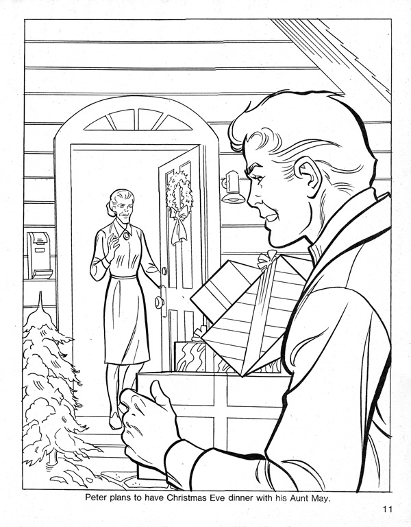 600x768 Spider Man's Christmas Coloring Book