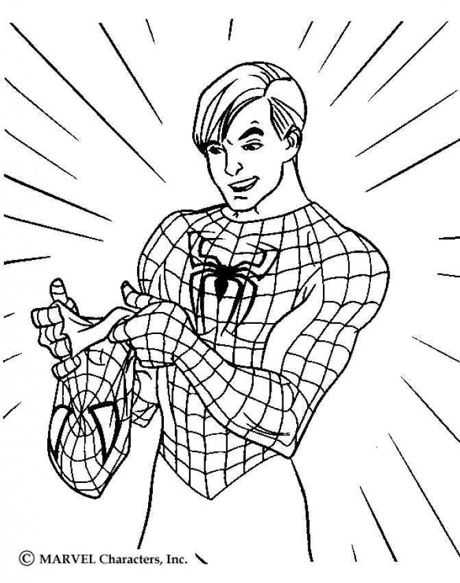 671x850 Spider Man Coloring Pages