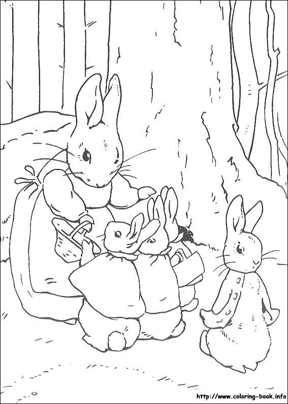 567x794 Peter Rabbit Coloring Pages