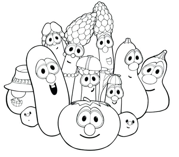 600x526 Veggie Tales Coloring Pages Luxury Veggie Tales Coloring Pages