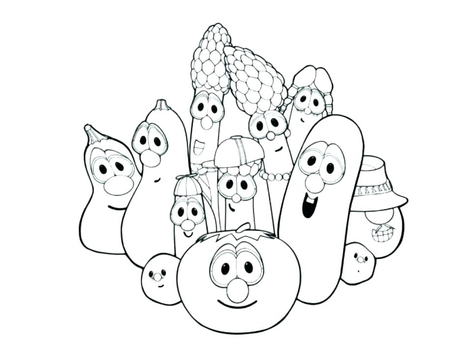960x720 Coloring Veggie Tales Coloring Page