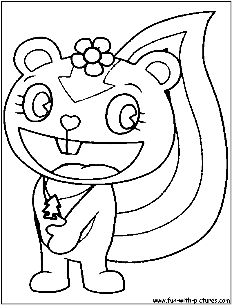 800x1050 Happytreefriends Coloring Pages