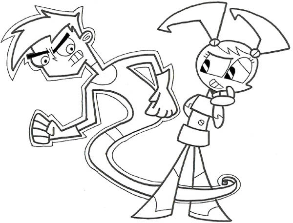 600x457 Danny Phantom Meet Robot Girl Coloring Pages Batch Coloring