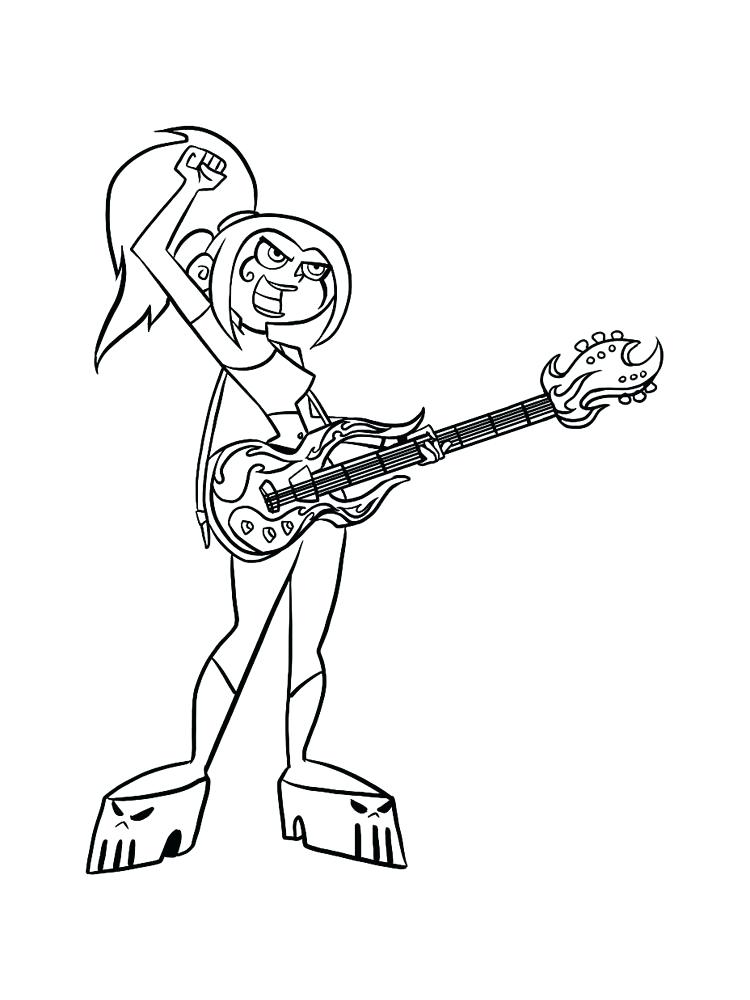 750x1000 Danny Phantom Coloring Pages