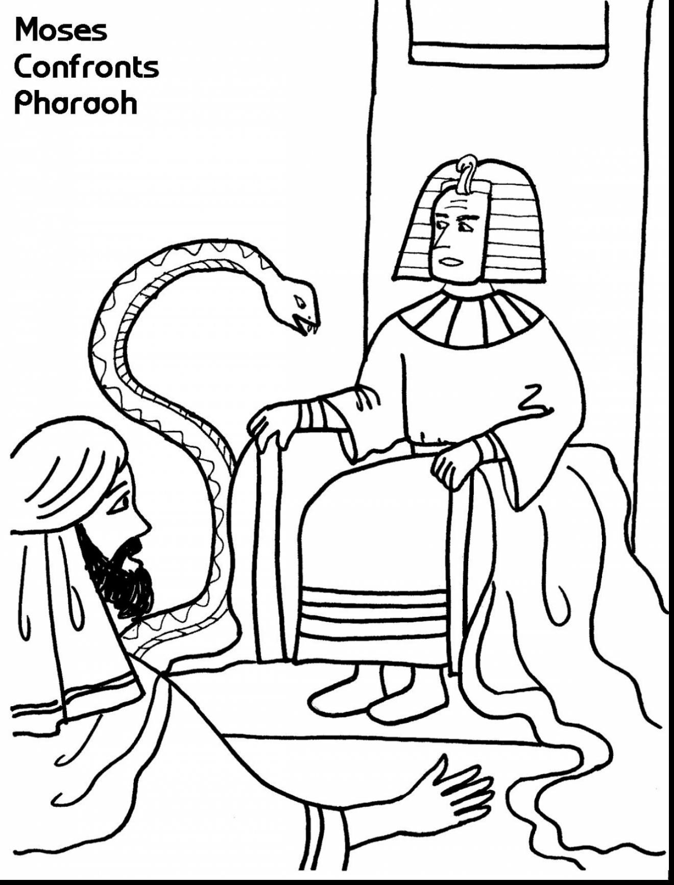 1320x1732 Pharaoh Moses Coloring Pages Beautiful Outstanding Moses