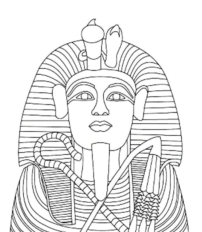 700x802 Pharaoh Coloring Pages Egyptian Coloring Pages