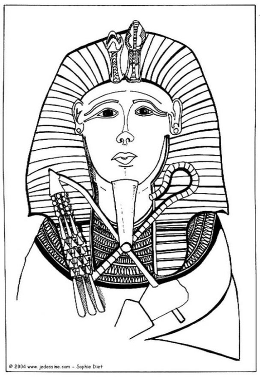 517x750 Coloring Page Pharaoh