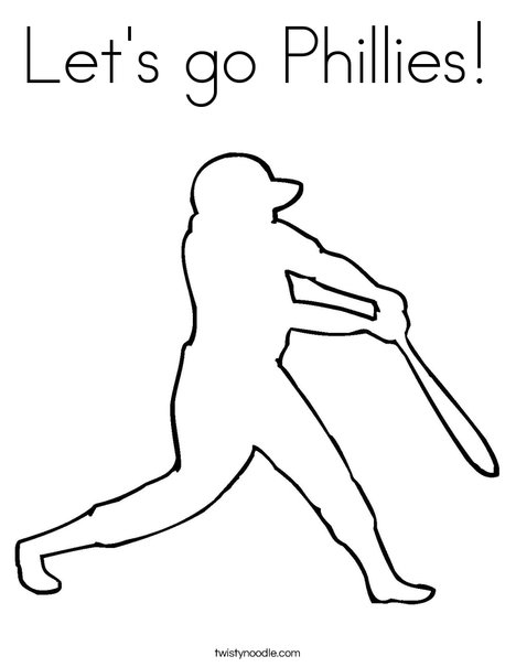 468x605 Let's Go Phillies Coloring Page