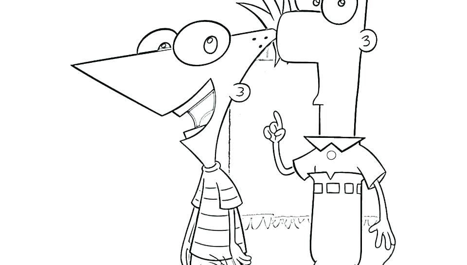 960x544 Phineas And Ferb Coloring Page And Coloring Pages To Print