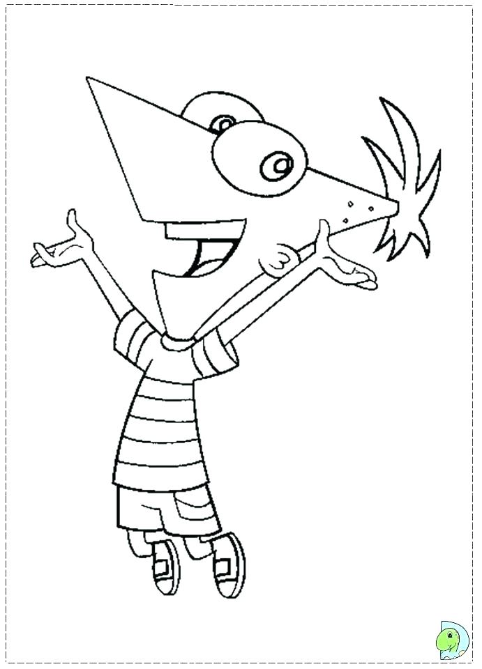 691x960 Phineas And Ferb Coloring Pages And Coloring Page Pages For Kids