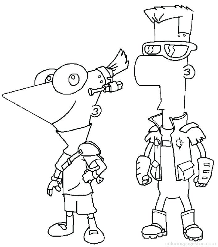 706x800 Phineas And Ferb Coloring Pages To Print And Coloring Pages Pages