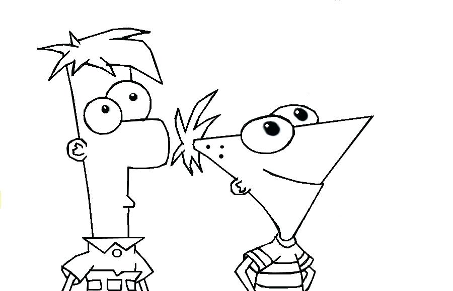 900x580 Phineas And Ferb Coloring Pages To Print Download And Coloring