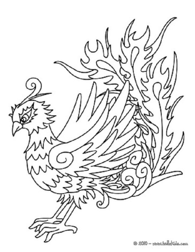 650x839 Coloring Pages Of Phoenix Bird Coloring Pages