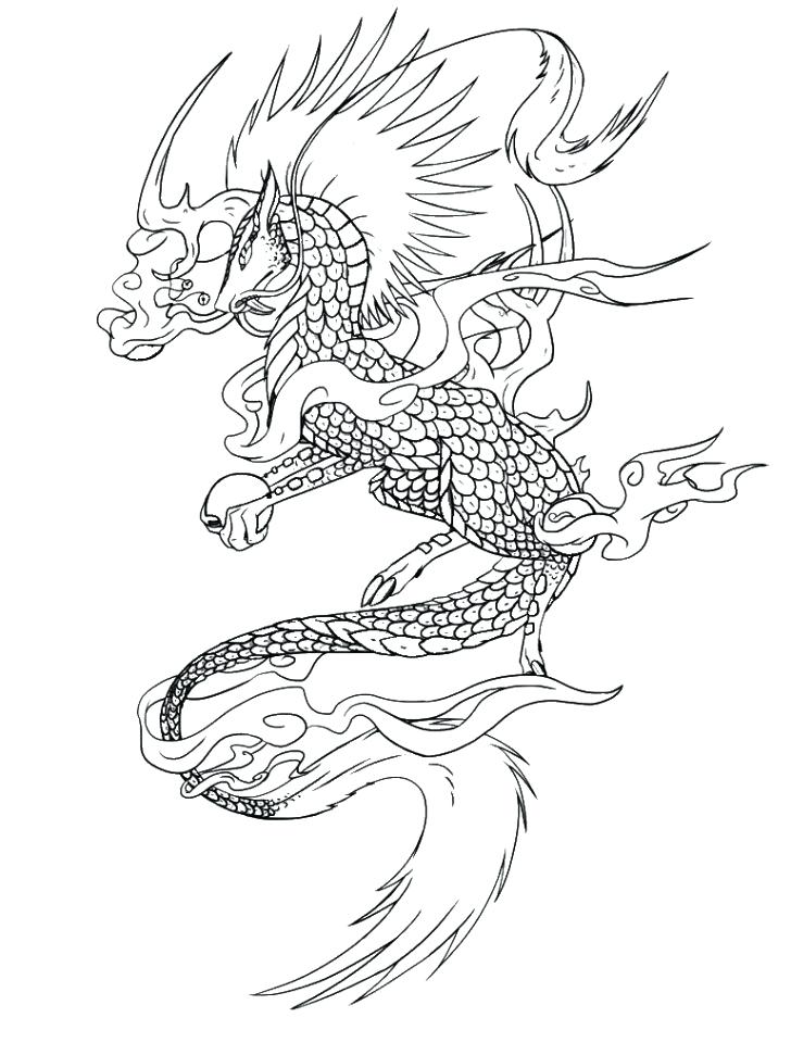 728x971 Phoenix Coloring Pages Phoenix Coloring Pages Animal For Adults
