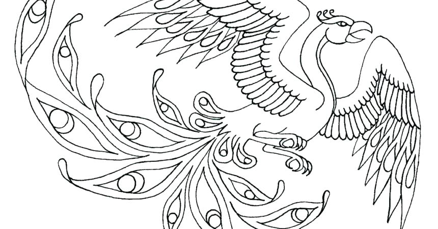 860x450 Phoenix Coloring Pages
