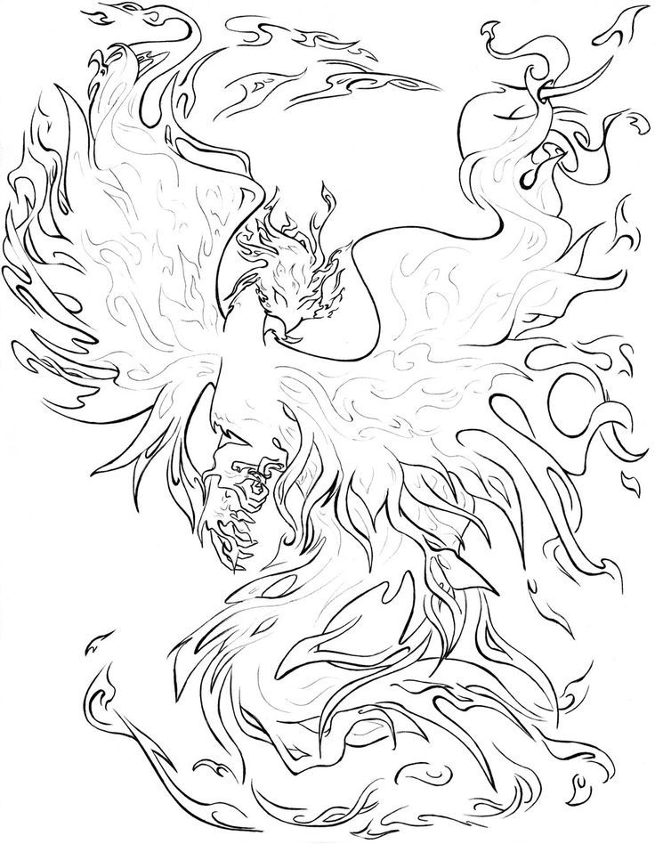 736x948 Phoenix Coloring Pages