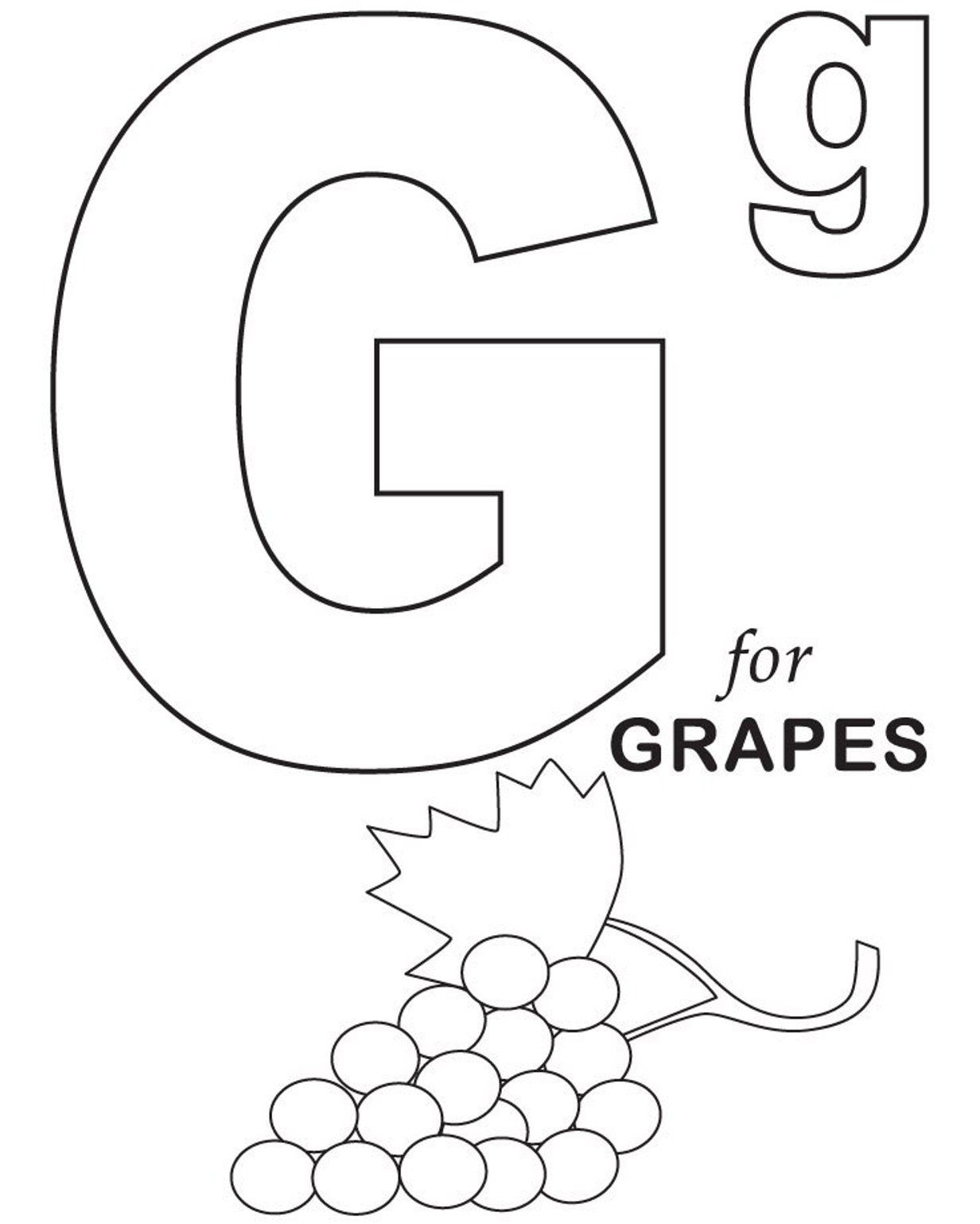 1232x1538 Grapes Fruit Coloring Pages Alphabet Colouring Pages
