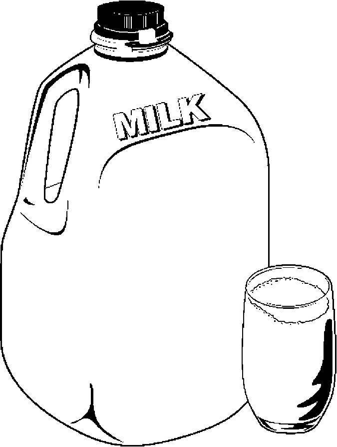 675x893 Milk Jug Glass Frame Coloring Page
