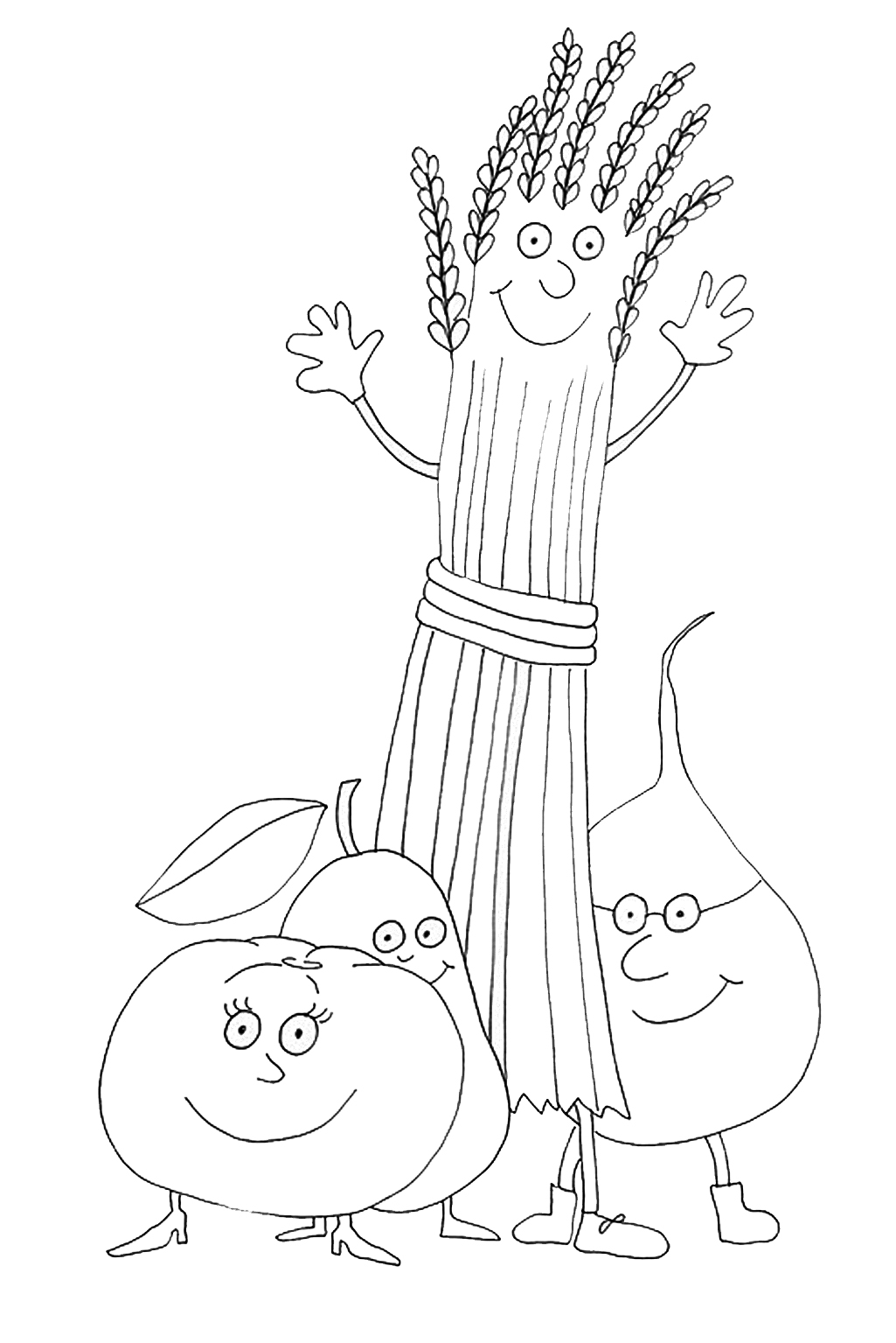 1025x1535 Thanksgiving Frame Coloring Page