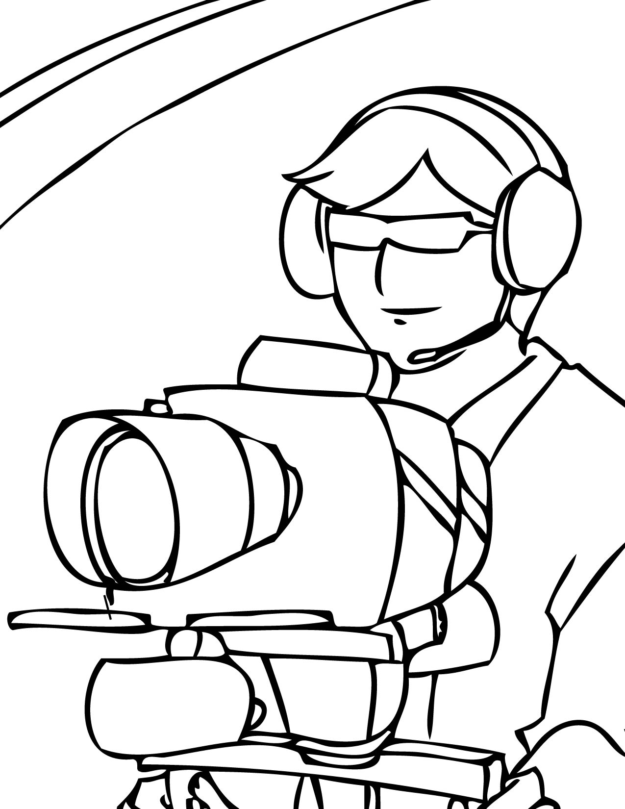 1275x1650 Director Of Photography Coloring Page