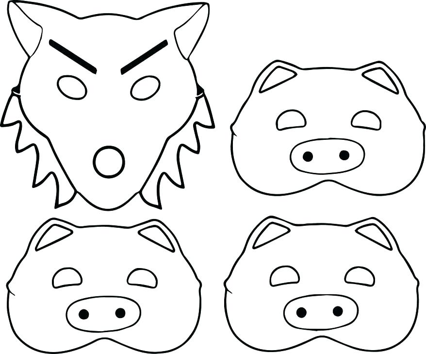 878x729 Pig Coloring Sheets Free Printable Three Little Pigs Pages Epic