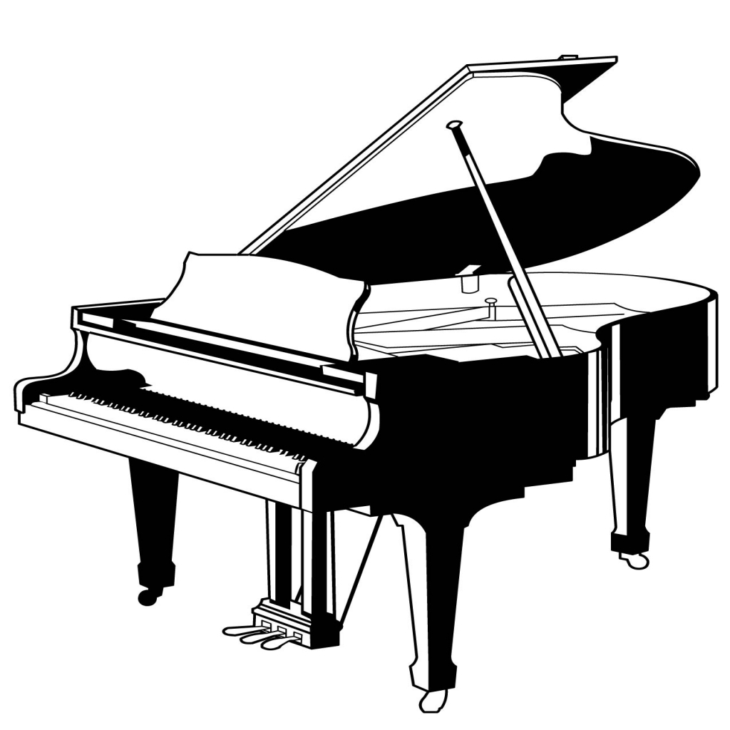 1024x1024 Piano Coloring Pages With Wallpaper High Quality Throughout Piano