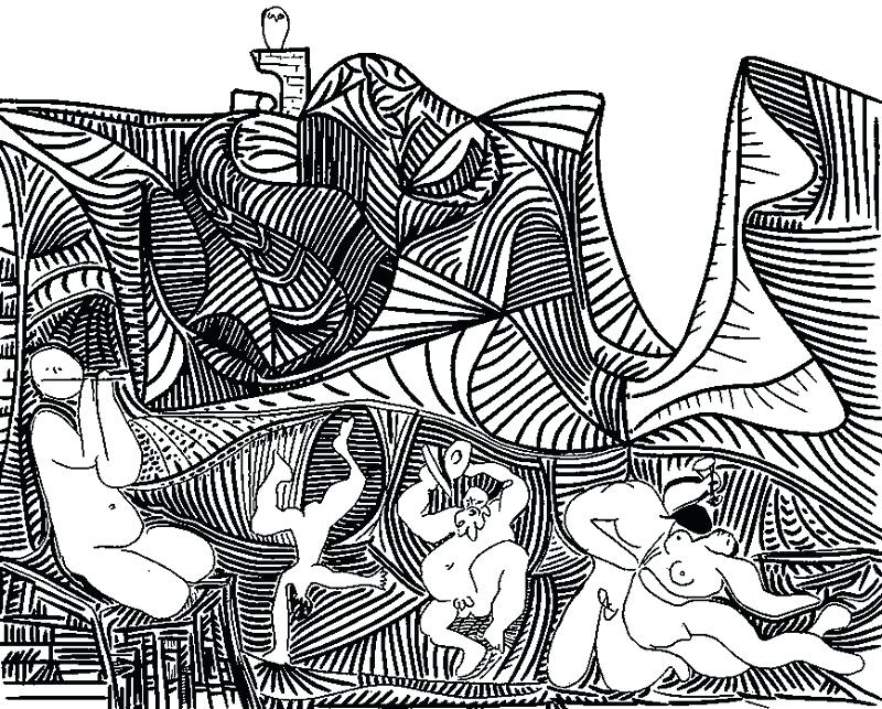 800x643 Adult Coloring Pages Adult Coloring Page Pablo Picasso Colouring