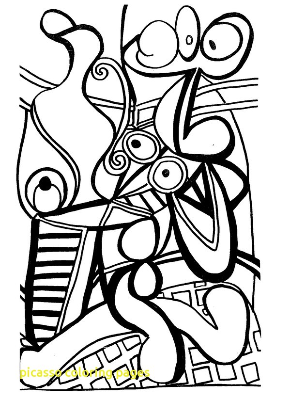 599x825 Picasso Coloring Pages With Adult Coloring Pages Picasso