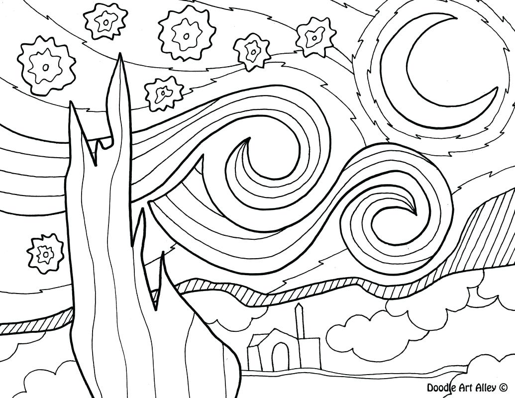 1035x800 Printable Picasso Coloring Pages Artist Doodle Art Alley Picture