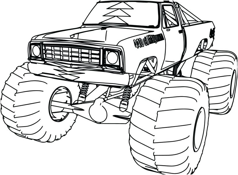 827x609 Ram Truck Coloring Pages Professional