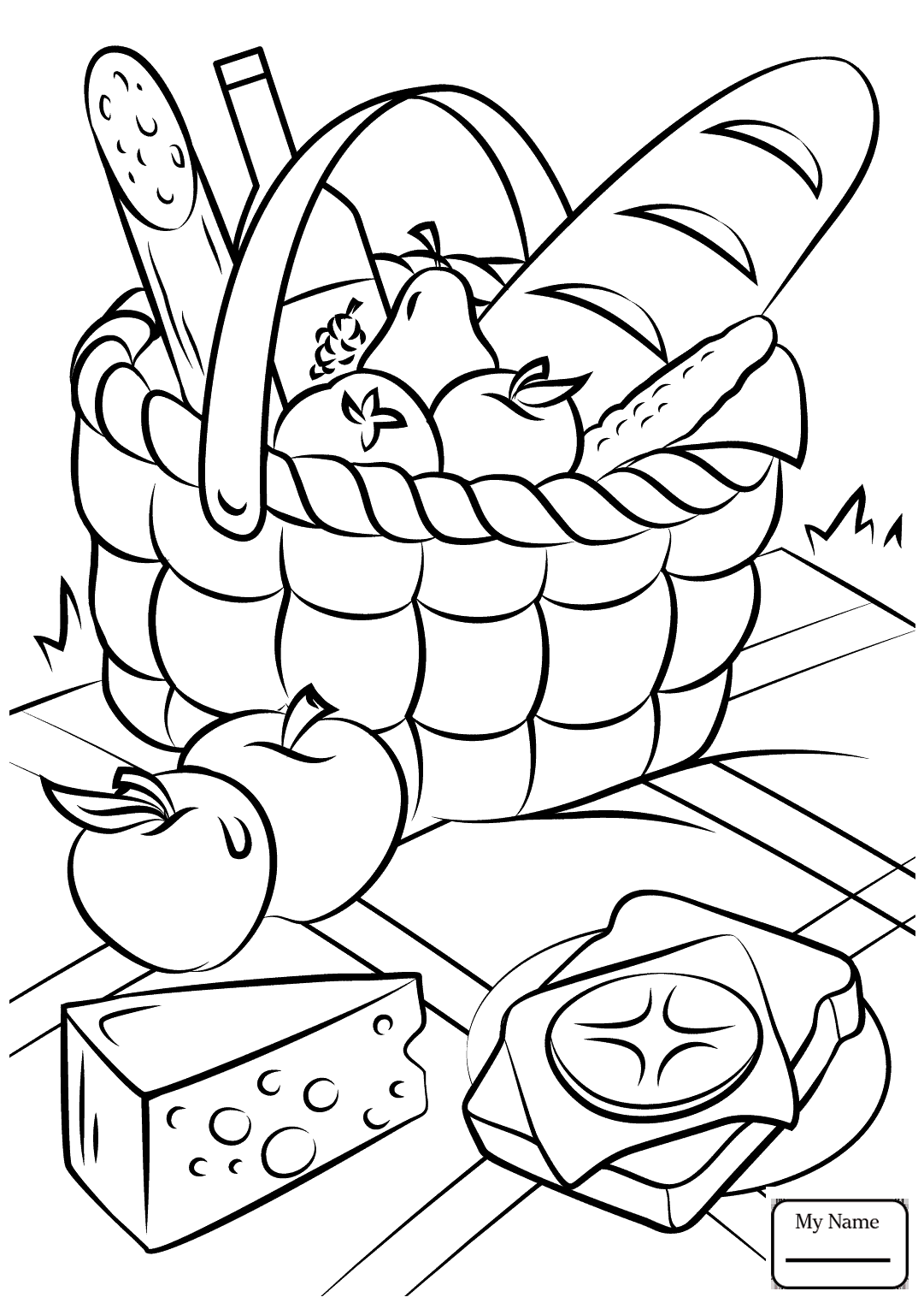 1081x1530 Activities Picnic Coloring Pages Com Fine Color