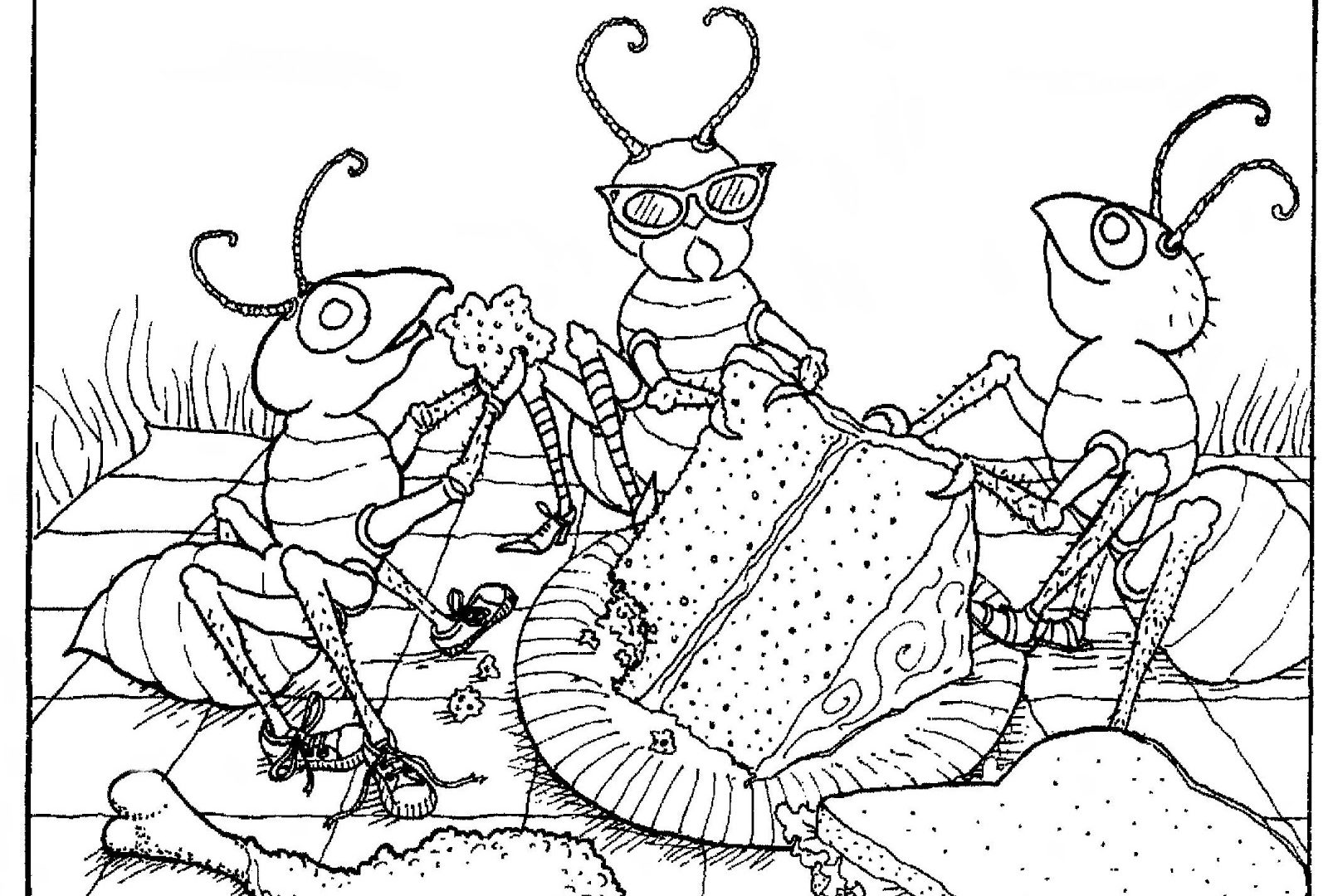 1600x1080 Astoundingg Pages Picnic Of Family Pagesprintable Printable Basket