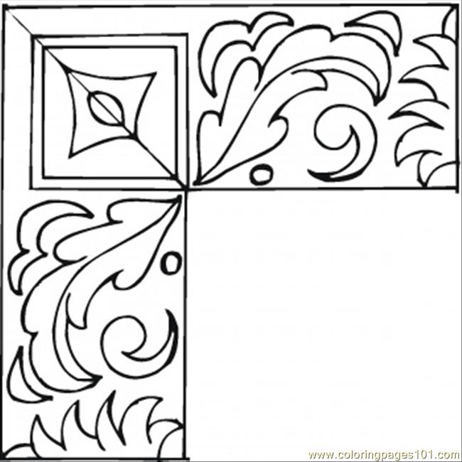 650x650 Nice Frame Coloring Page