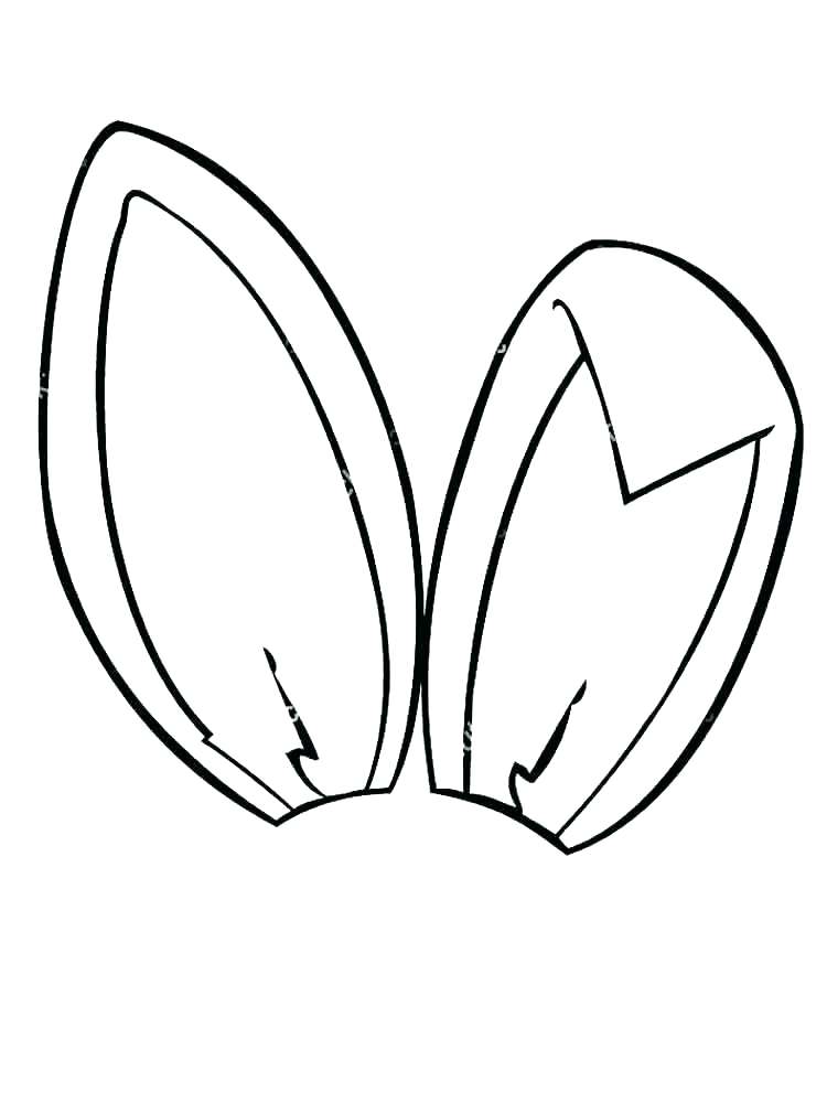 750x1000 Mickey Mouse Ears Coloring Page