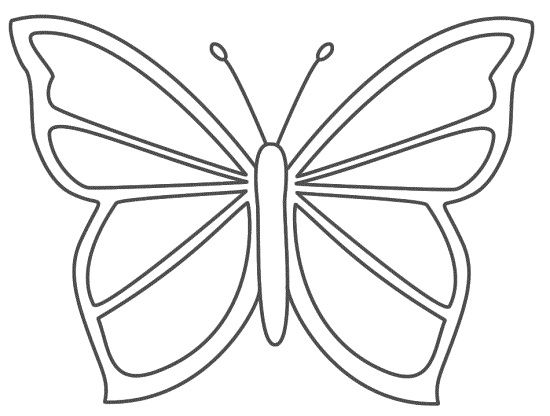 550x416 Butterfly Coloring Pages For Kids Printable Butterfly Coloring