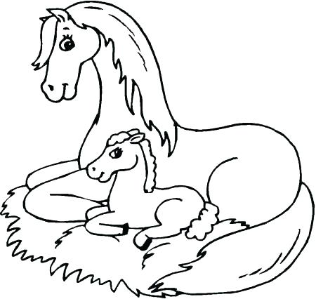 450x426 Horse Coloring Pages Free