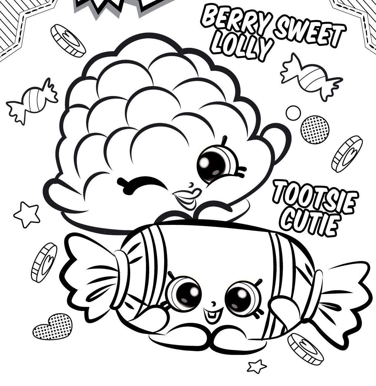 1240x1274 Shopkins Coloring Pages For Kids