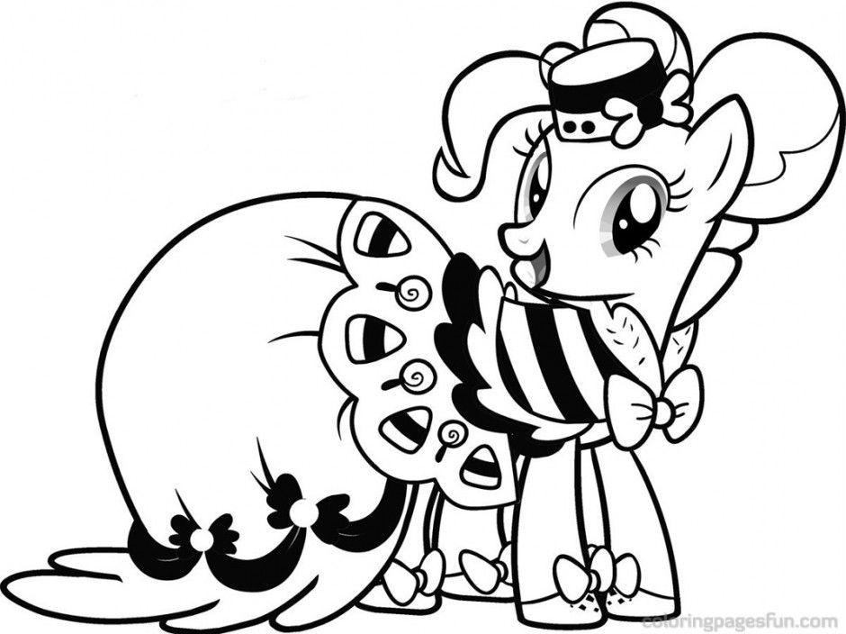 940x704 Pinkie Pie Coloring Page