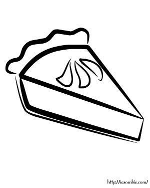 300x375 Slice Of Pie Coloring Page
