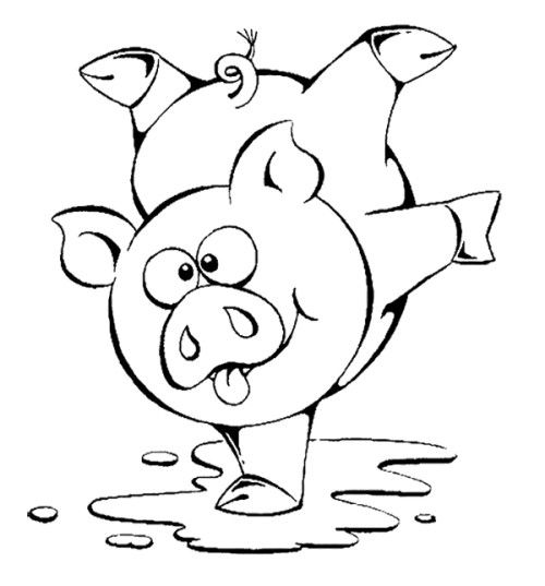 500x537 Pig Coloring Pages For Toddlers