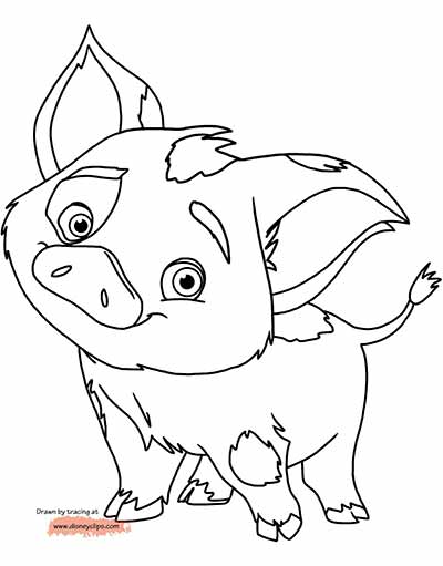 400x511 Moana Coloring Pages