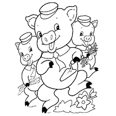 230x230 Top Free Printable Three Little Pigs Coloring Pages Online