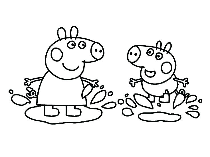 736x551 Peppa Pig Colouring Book Printable Kids Coloring Pig Coloring