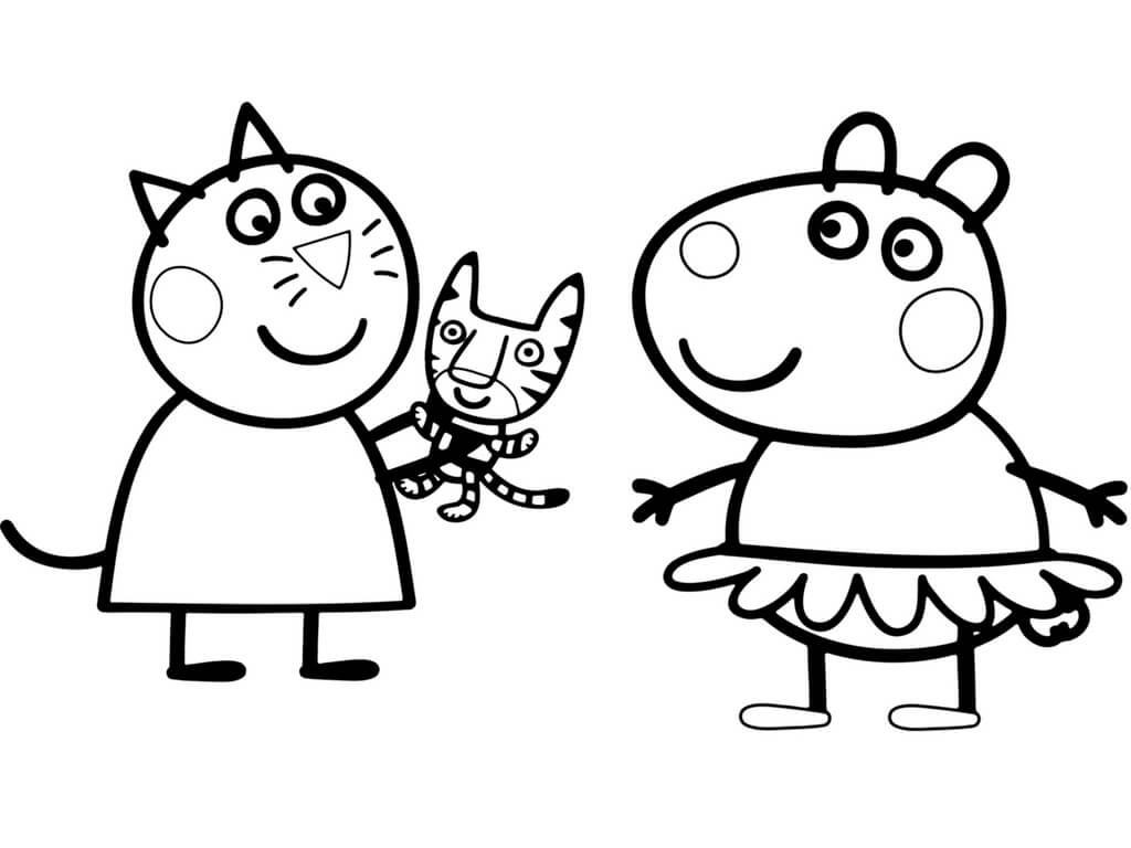 1024x768 New Peppa Pig Coloring Pages Let S Color Free Coloring