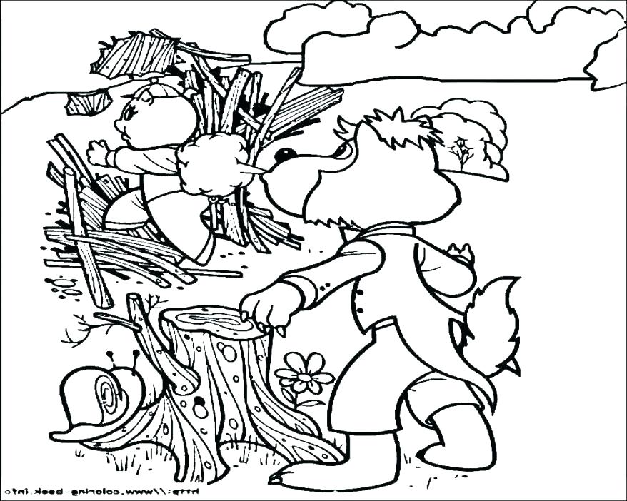 878x702 Three Little Pigs Coloring Page Three Little Pigs Coloring Page