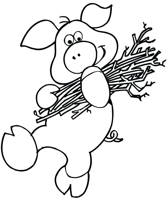 700x854 The Three Little Pigs Coloring Pages