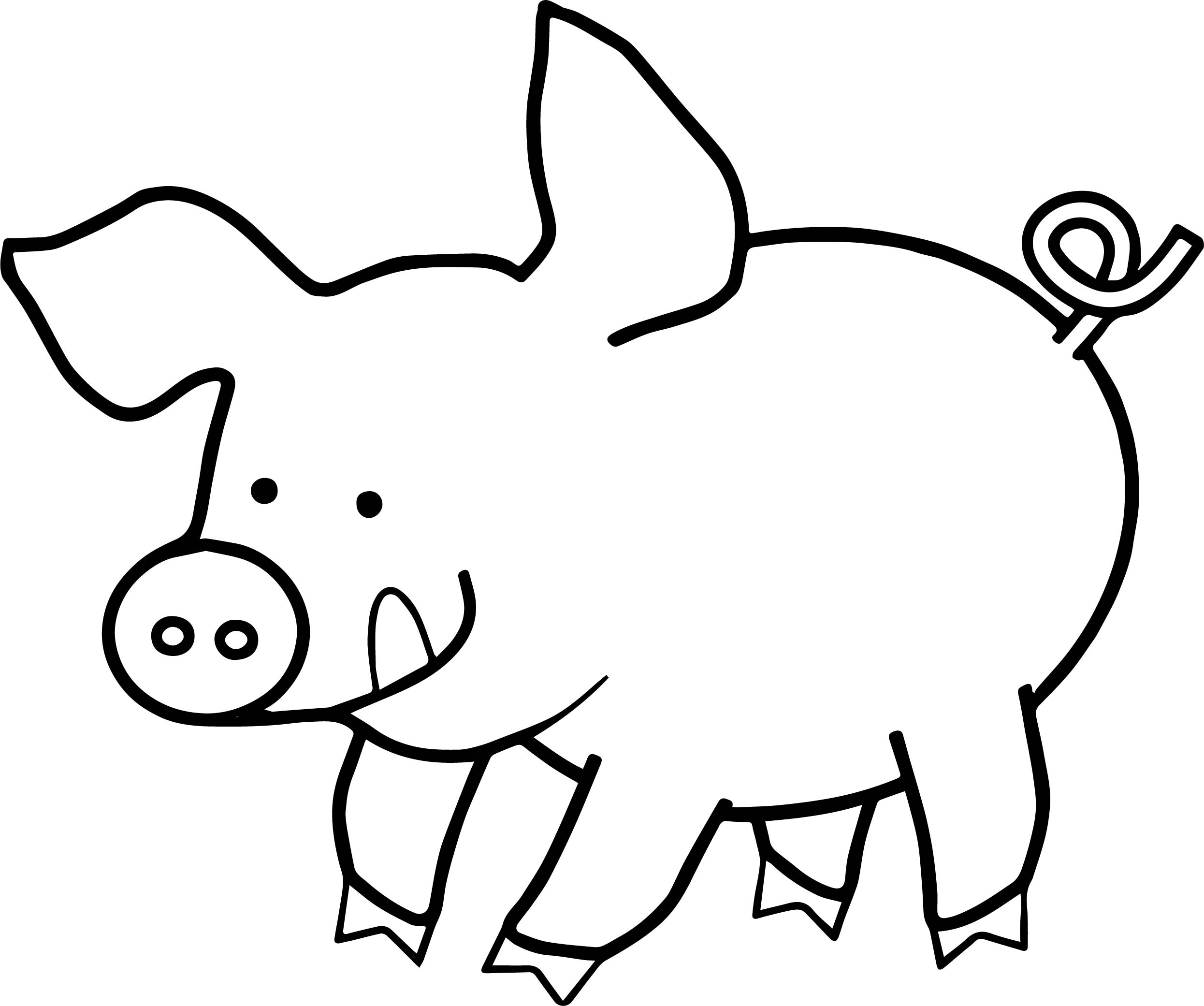 2491x2081 Unlock Pig Pictures To Color Piggy Coloring Pa