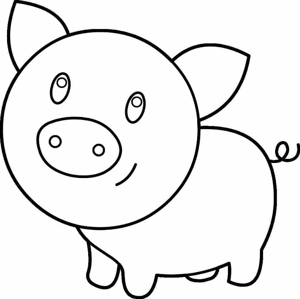 1024x1020 Interesting Picture Of A Pig To Color Coloring Pages Free Best