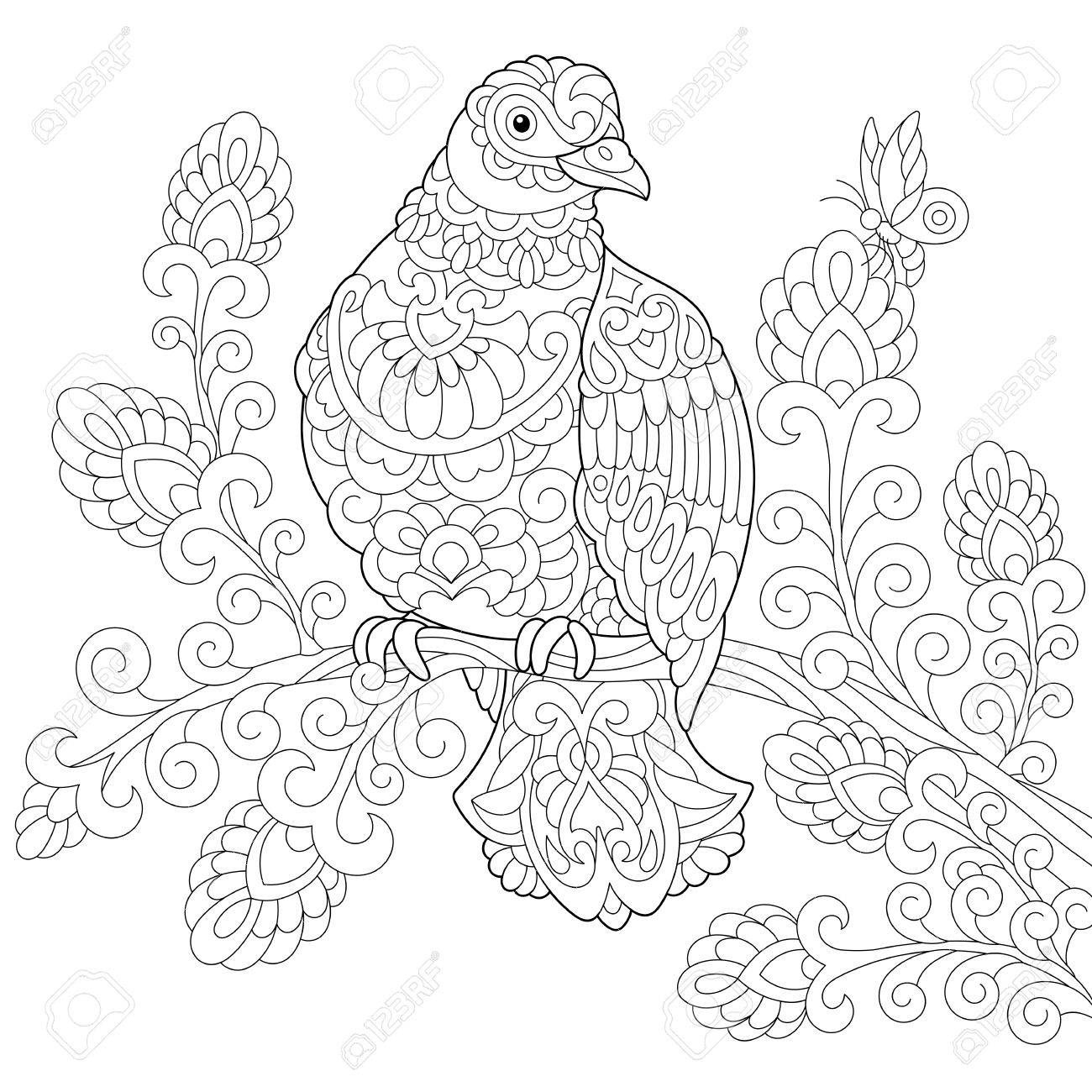 1300x1300 Cardinal Bird Coloring Pages